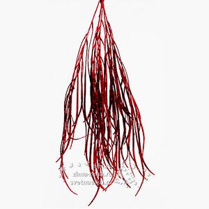 Декоративная ветка-травка "Изящество", красная, 60 см Kaemingk фото 1