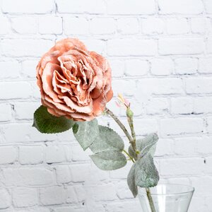 Искусственная Роза Снежная 72 см розовый персик