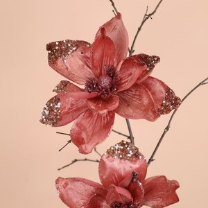 Искусственный цветок Магнолия Контемпора 22 см, клипса Kaemingk фото 2