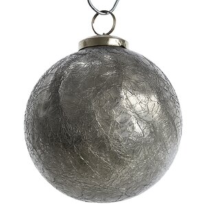 Винтажный шар Легенда 7.5 см, серый, стекло Kaemingk фото 1