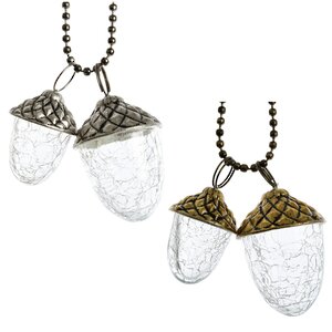 Елочная игрушка Винтажные желуди 17 см серебряные, подвеска Kaemingk фото 2