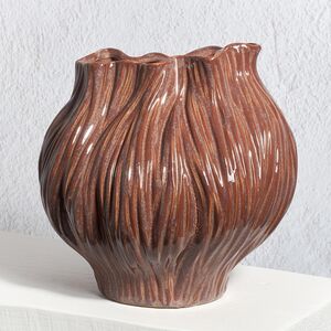 Керамическая ваза Кастанеа 21 см Kaemingk фото 1