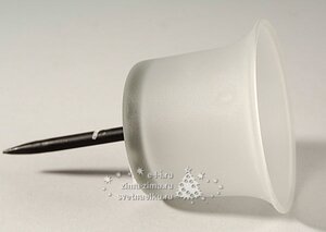 Подсвечник для чайной свечи на штыре, 6*10 см, белый Kaemingk фото 1