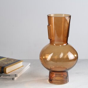 Стеклянная ваза Soeira Amber 32 см Kaemingk фото 1