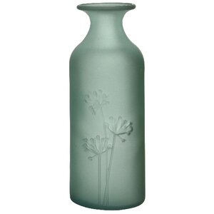Стеклянная ваза Аллиум 19 см, дымчатая матовая Kaemingk фото 1