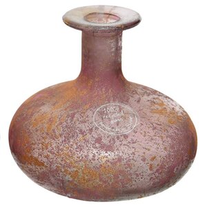 Декоративная бутылка Сильвия 14*12 см розово-золотая, стекло Kaemingk фото 1