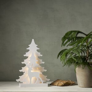 Новогодний светильник Magically Wood: Волшебный олень 41 см, 15 теплых белых LED ламп, на батарейках