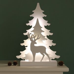 Новогодний светильник Magically Wood: Волшебный олень 41 см, 15 теплых белых LED ламп, на батарейках Star Trading фото 1