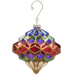 Стеклянная елочная игрушка A Bright Universe - Ромб 15 см EDG фото 1