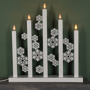 Новогодний светильник Snowfall 48*46 см, 5 теплых белых LED ламп Star Trading фото 1