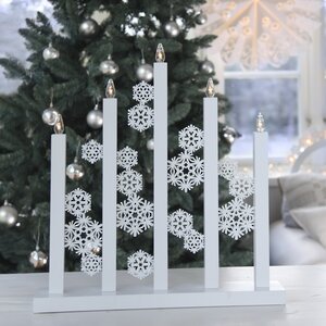 Новогодний светильник Snowfall 48*46 см, 5 теплых белых LED ламп