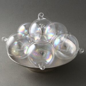 Набор стеклянных елочных шаров Фруаоли 8 см, 6 шт EDG фото 3