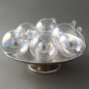 Набор стеклянных елочных шаров Фруаоли 8 см, 6 шт EDG фото 1