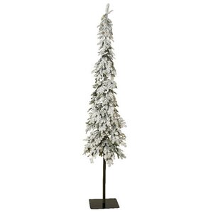 Искусственная елка на ножке с лампочками Альпийская заснеженная 240 см, 250 теплых белых LED ламп, ЛИТАЯ 100% Kaemingk фото 5