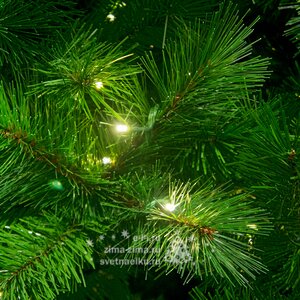Искусственная елка с лампочками Ванкувер 210 см, 384 теплых белых ламп, ЛЕСКА + ПВХ Kaemingk фото 3