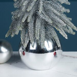 Настольная елка Forest Beauty 38 см серебряная Kaemingk фото 2