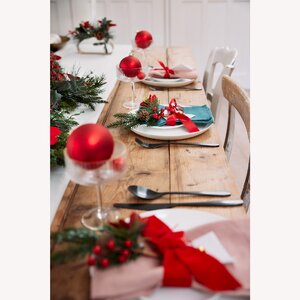 Хвойная ветка Red Romano 23 см с ягодами и шишками, 2 шт, ЛИТАЯ + ЛЕСКА Kaemingk фото 6