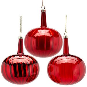 Набор стеклянных шаров Элун-Адоре 10 см, 6 шт, красный EDG фото 2