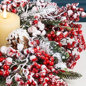 Венок-подсвечник Moscarola заснеженный 40 см Kaemingk фото 2