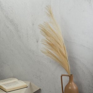 Декоративная ветка с перьями Коко Пальмьери 100 см, карамельная EDG фото 2
