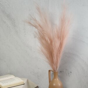 Декоративная ветка с перьями Коко Пальмьери 100 см, персиковая EDG фото 1