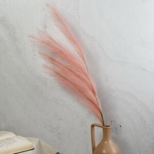 Декоративная ветка с перьями Коко Пальмьери 100 см, розовая EDG фото 2