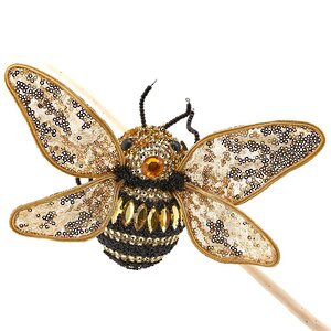 Елочная игрушка Пчела - Драгоценная Меллифера 15 см, клипса EDG фото 1