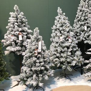 Искусственная елка Ванкувер заснеженная 210 см с натуральным стволом, ЛЕСКА + ПВХ Kaemingk фото 2