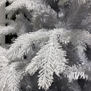 Искусственная белая елка Сунндал заснеженная 180 см, ЛИТАЯ + ПВХ Kaemingk фото 4