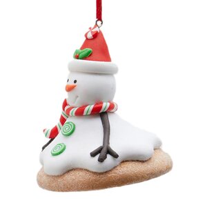Елочная игрушка Снеговик Рональд - Christmas Biscotti 9 см, подвеска EDG фото 1