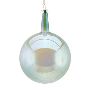 Набор стеклянных шаров Viva Lamberto 10 см, 6 шт, светло-зеленый EDG фото 2