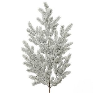 Хвойная ветка Snowy заснеженная 120 см, ЛИТАЯ 100% Kaemingk фото 1