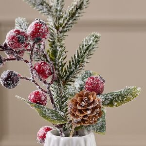 Ветка Ягодный букет 20 см, ЛИТАЯ 100% Kaemingk фото 5