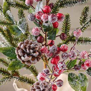 Ветка Ягодный букет 68 см, ЛИТАЯ 100% Kaemingk фото 4