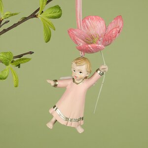 Елочная игрушка Ангелок Лия - Rapsodia dei Fiori 13 см, подвеска EDG фото 1