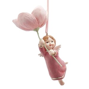 Елочная игрушка Ангелок Мэрил - Rapsodia dei Fiori 13 см, подвеска EDG фото 3