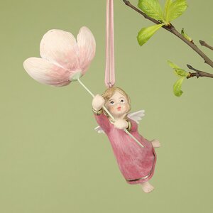 Елочная игрушка Ангелок Мэрил - Rapsodia dei Fiori 13 см, подвеска EDG фото 1