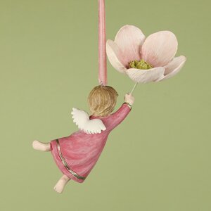 Елочная игрушка Ангелок Мэрил - Rapsodia dei Fiori 13 см, подвеска EDG фото 5