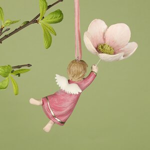 Елочная игрушка Ангелок Мэрил - Rapsodia dei Fiori 13 см, подвеска EDG фото 2