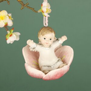 Елочная игрушка Ангелок Амели - Rapsodia dei Fiori 7 см, подвеска EDG фото 1