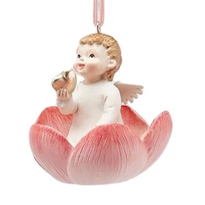 Елочная игрушка Ангелок Арья - Rapsodia dei Fiori 7 см, подвеска EDG фото 4
