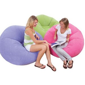 Надувное кресло Beanless Bag Chair 107*104*69 см розовое INTEX фото 5