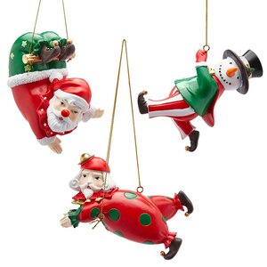 Набор елочных игрушек Рождественские Трюкачи - Circus Show 9 см, 3 шт, подвеска EDG фото 1