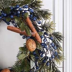 Венок Nordberry заснеженный 40 см Kaemingk фото 4