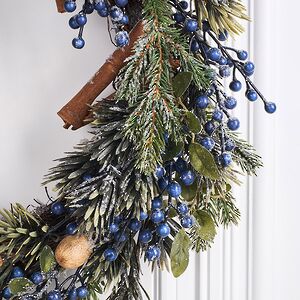 Венок Nordberry заснеженный 60 см Kaemingk фото 3