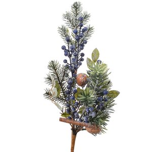 Хвойная ветка Nordberry заснеженная 50 см Kaemingk фото 12