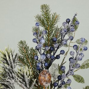 Хвойная ветка Nordberry заснеженная 50 см Kaemingk фото 7