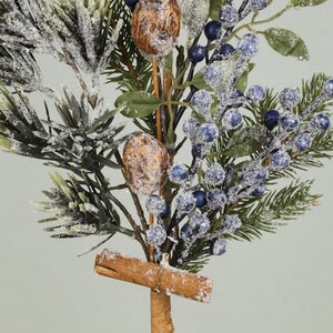 Хвойная ветка Nordberry заснеженная 50 см Kaemingk фото 8