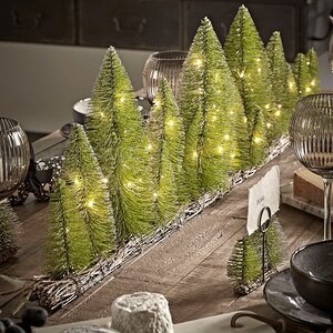 Интерьерно-оконная декорация Sherwood Forest 100 см, 60 теплых белых LED ламп, на батарейках, IP20