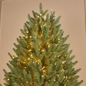 Искусственная елка с гирляндой Лесная Фея 230 см, 4600 теплых белых ламп, ЛИТАЯ 100% TreeDeLuxe фото 2